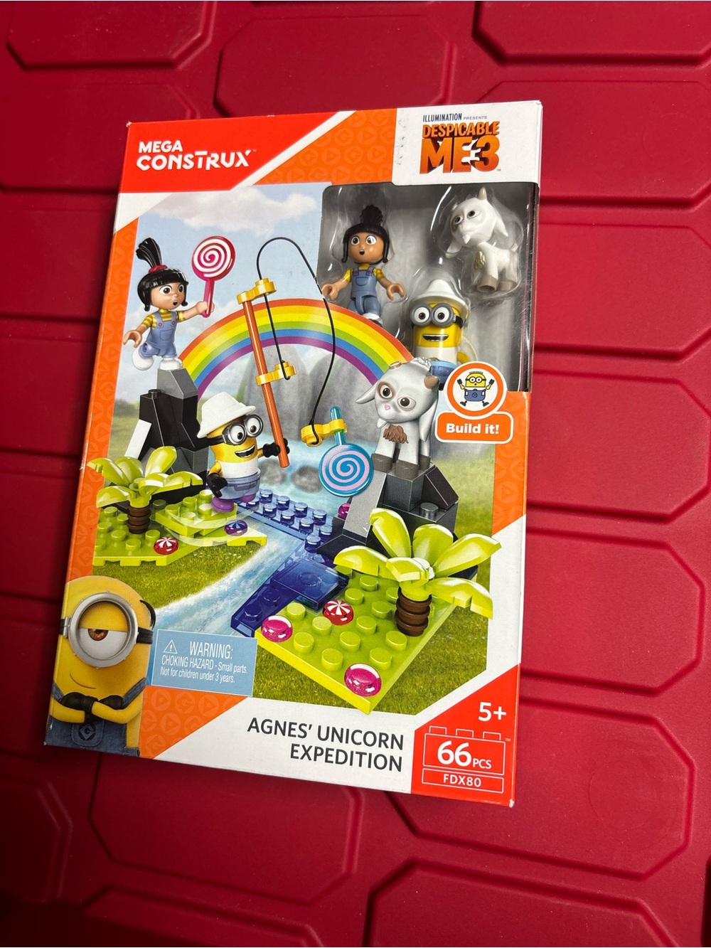 Mega Construx Despicable Me 3 Minions Agnes Unicorn Expedition Building 66pc set